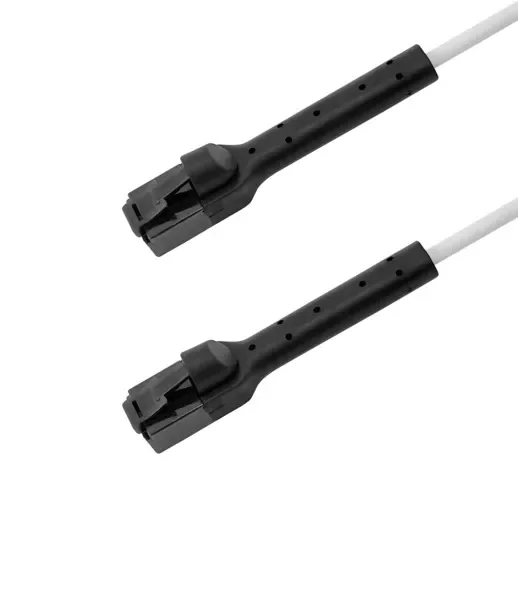 Deltaco Cat6a U/UTP RJ45 1m -verkkokaapeli, valkoinen