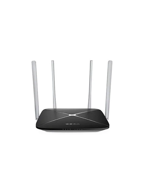 Mercusys AC12 -reititin, Wi-Fi 5, AC1200, Dual-band, musta