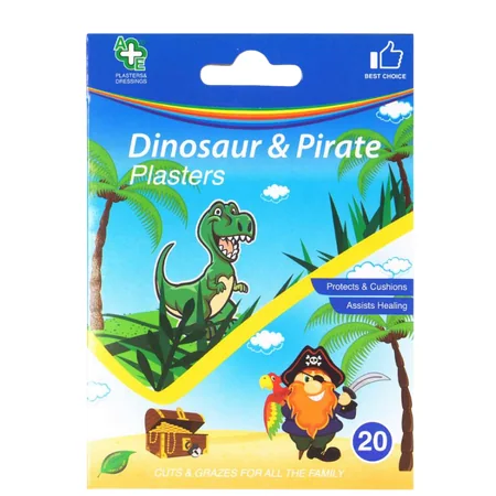 Dinosaurus & merirosvo laastarit 20 kpl