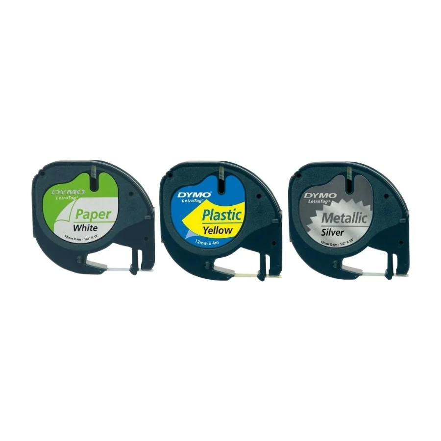 Dymo Letratag Assorted 3 pack etikettien kirjoitusnauha