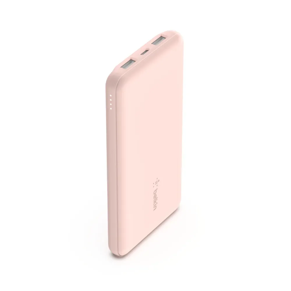 Belkin 10K Teho Bank w/USB-C 15W - Rose Kulta - 10000 mAh