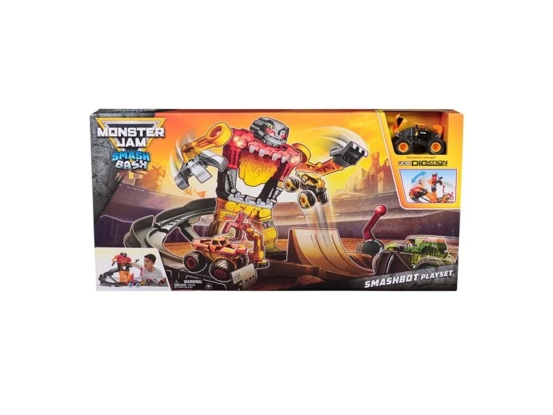 Monster Jam 1:64 Smash & Bash Smashbot Playset