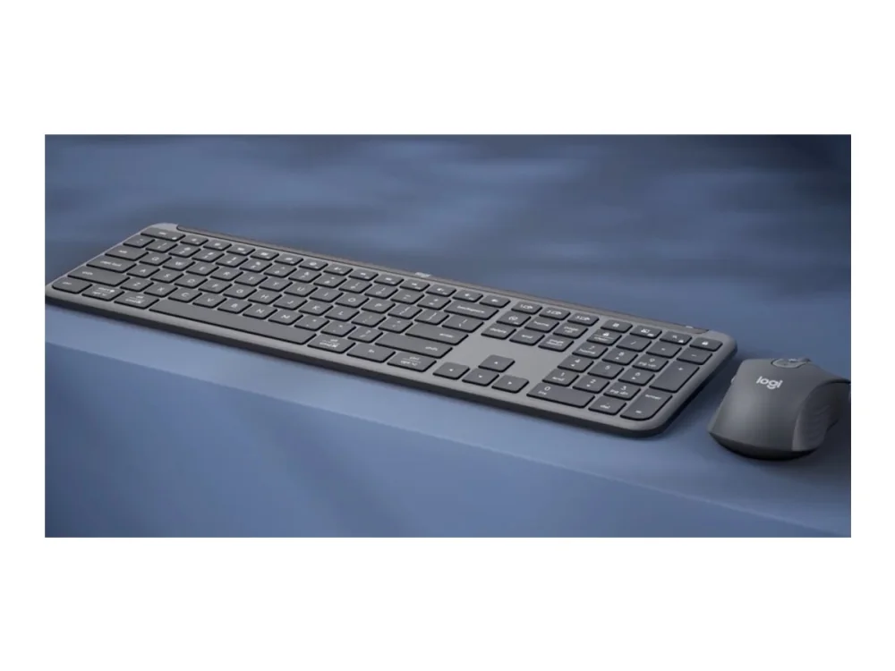 Logitech Signature Slim Combo MK950 for Business - Näppäimistö ja Hiirisetti - Pohjoismainen - Harmaa