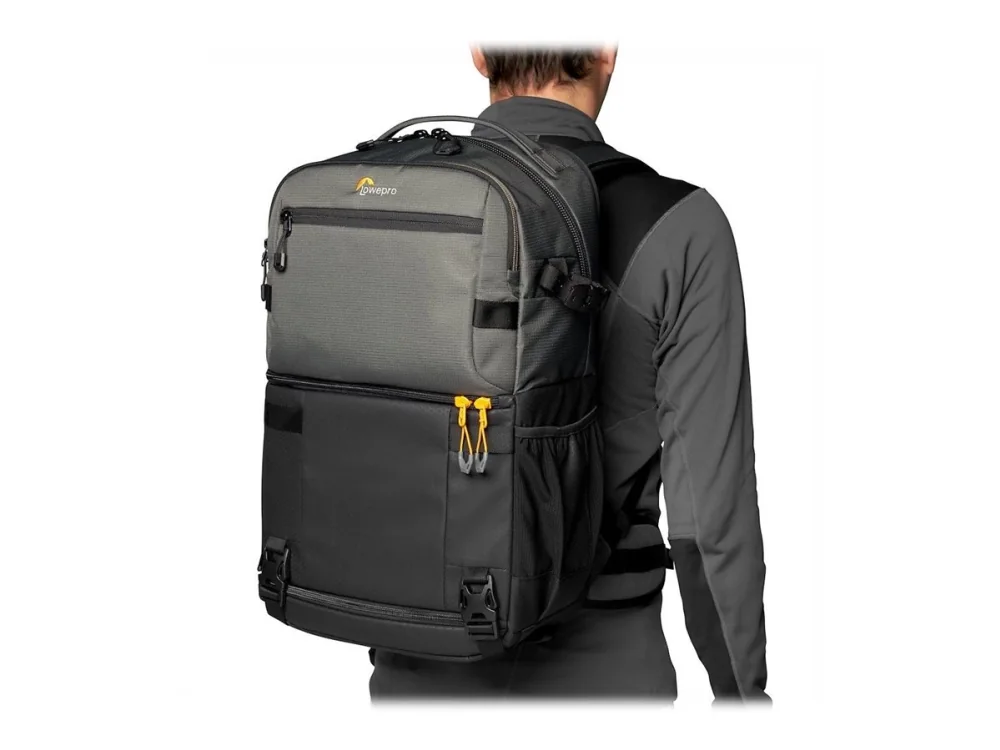 Lowepro Fastpack Pro BP 250 AW III - Kamera/laite/runko/kannettava tietokone reppu - PU päällystetty kangas - harmaa - 15