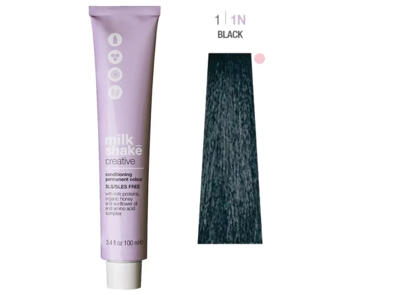 Milk Shake - Creative SLS/SLES-Free Permanent Hair Dye 11N Black 100 ml