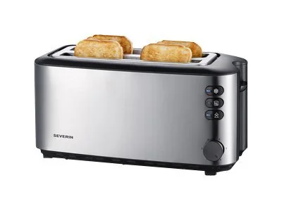Severin AT 2509, 4 viipale(i)ta, Ruostumaton teräs, Ruostumaton teräs, Vipu, Rotaatio, 1400 W, 157 mm