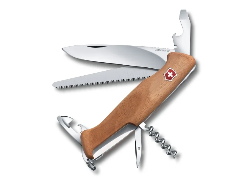 Victorinox Ranger 55 Wood -linkkuveitsi, pähkinäpuu