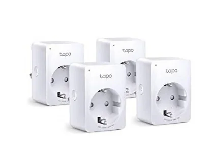 TP-Link Tapo P100 Mini Smart Wi-Fi Socket -älypistorasia, 4-pack