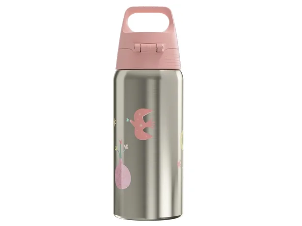 SIGG 6023.40, Päivittäinen käyttö, 500 ml, Kääntökansi, Ruostumaton teräs, Vaaleanpunainen, Ruostumaton teräs, Lapsi