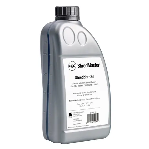 Rexel shredder oil