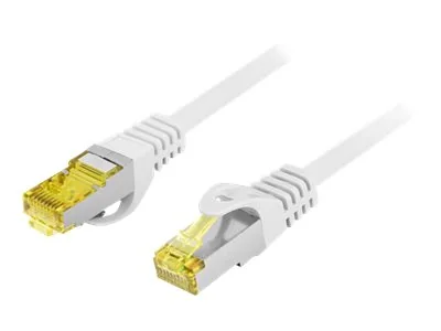 Lanberg - Liitäntäkaapeli - RJ-45 (han) til RJ-45 (han) - 3 m - 6,2 mm - S/FTP - CAT 6a - halogenfri, formet, knastfri, strenget - grå, RAL 7035