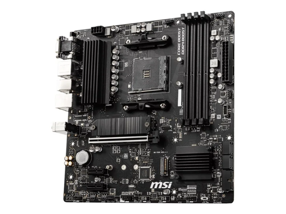 MSI B550M PRO-VDH - Emolevy - micro-ATX - Socket AM4 - AMD B550 Chipset - USB-C Gen1, USB 3.2 Gen 1 - Gigabit LAN - sisäinen grafiikka (CPU tarvitaan) - HD Audio (8-kanavainen)