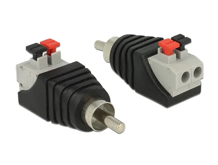 DE-LOCK 65566 - RCA-adapteri, Musta