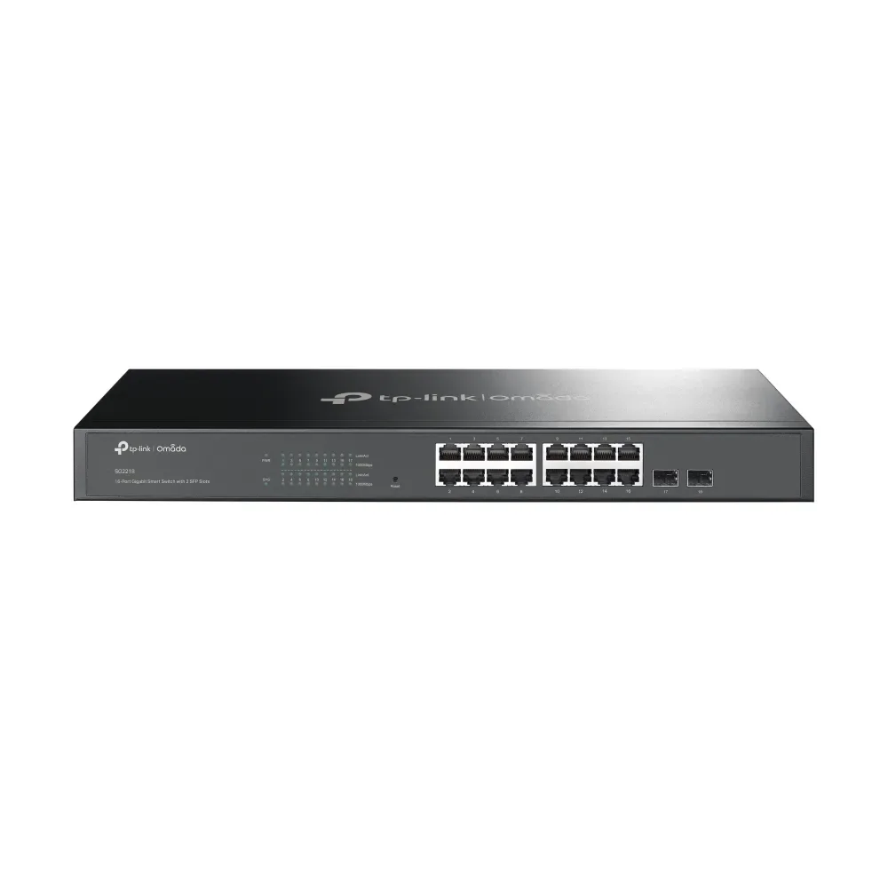 TP-Link TL-SG2218 - Hallittava 16-porttinen gigabit-kytkin, Musta
