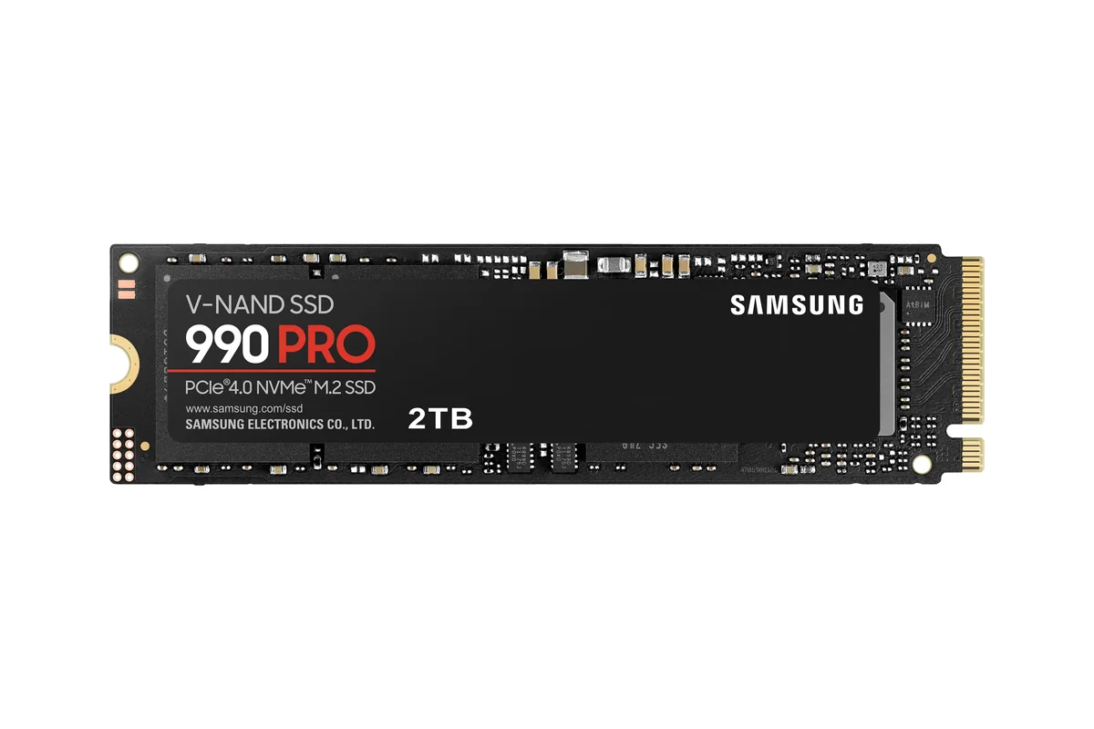 Samsung 990 PRO MZ-V9P2T0BW - SSD - krypteret - 2 TB - sisäinen - M.2 2280 - PCIe 4.0 x4 (NVMe) - 256-bittinen AES - TCG Opal Encryption 2.0