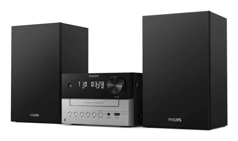 Philips TAM3205M2/12 -mikrostereosarja, 20 W, musta/hopea