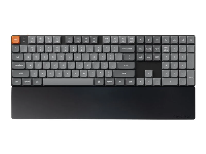 Keychron Silicone Palmrest K5 v2 / K5 Pro / K5 SE / K5 Max series - Rannetuki - Musta