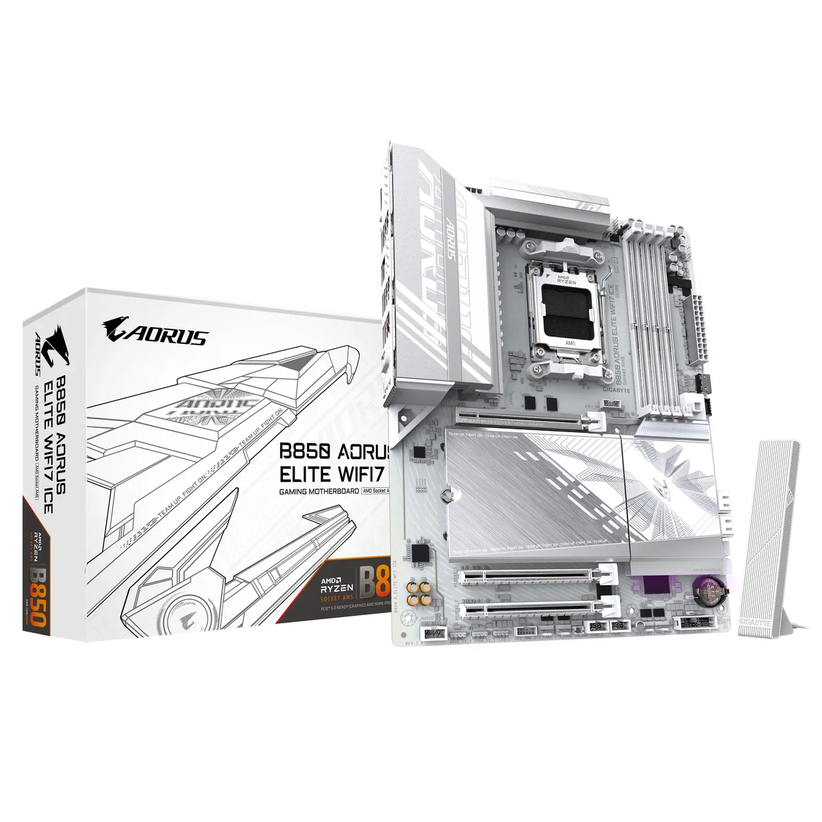 GIGABYTE B850 AORUS ELITE WIFI7 ICE Emolevy - AMD B850 - AMD AM5 - DDR5 RAM - ATX