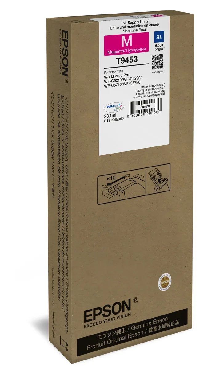 Epson T94 XL-mustekasetti, 38.1 ml, magenta