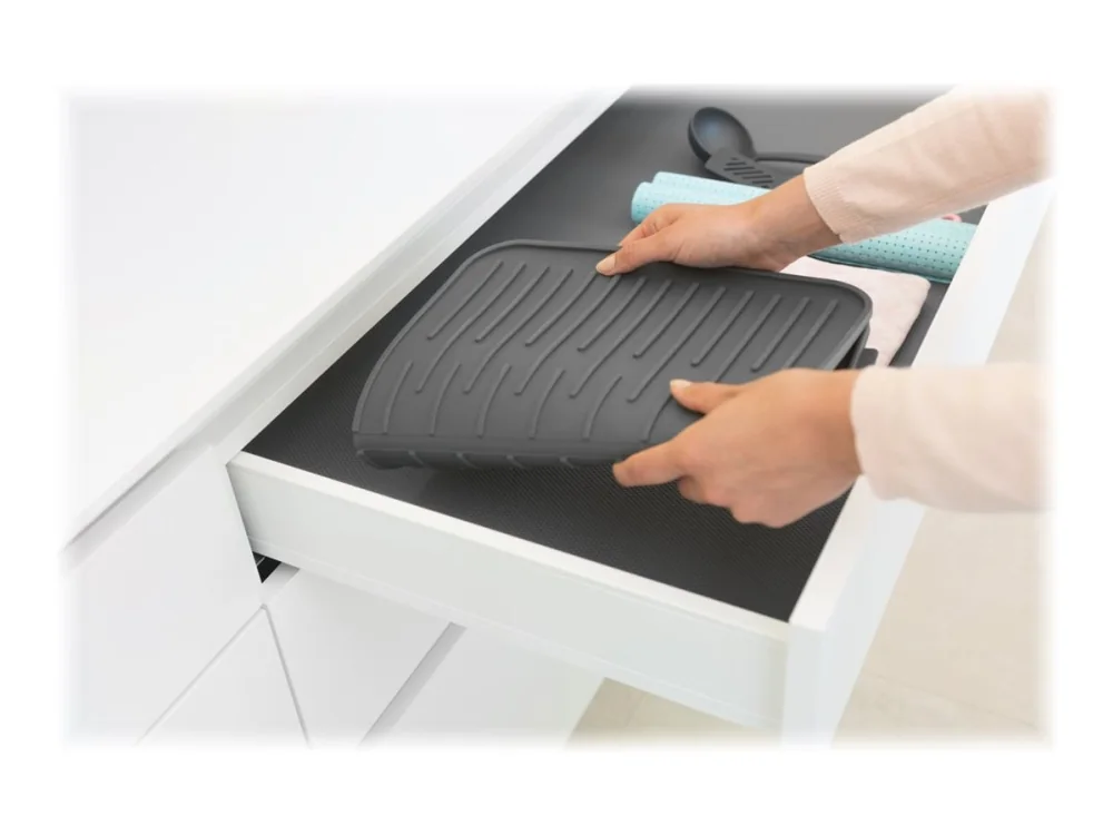 brabantia Sink Side - drying mat - dark Harmaa - Koko 32.5 x 43.8 cm