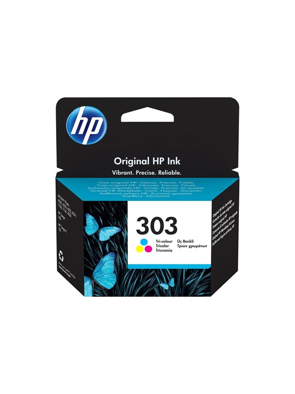 HP 303 / T6N01AE - Kolmivärinen muste (syaani, magenta, keltainen)