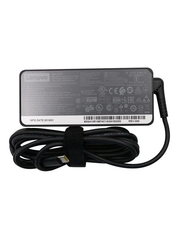 Lenovo 02dl128 Virta-adapteri Ja Vaihtosuuntaaja Sisätila 65 W Musta 65w