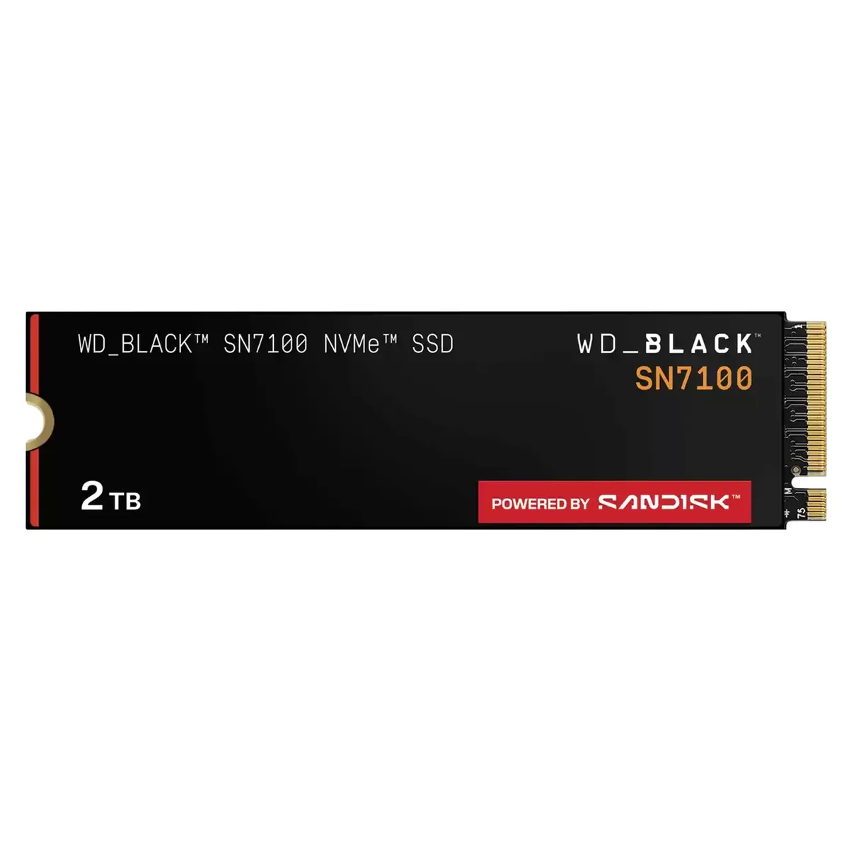 SANDISK WD Black SN7100 SSD - 2TB - PCIe 4.0 - M.2 2280