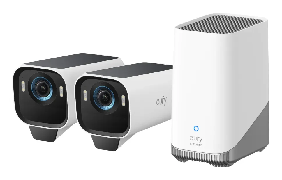 Eufy eufyCam S3 Pro 2-Cam Kit, IP-turvakamera, Ulkona, Langallinen & langaton, Seinä, musta, Valkoinen, Luoti (muoto)