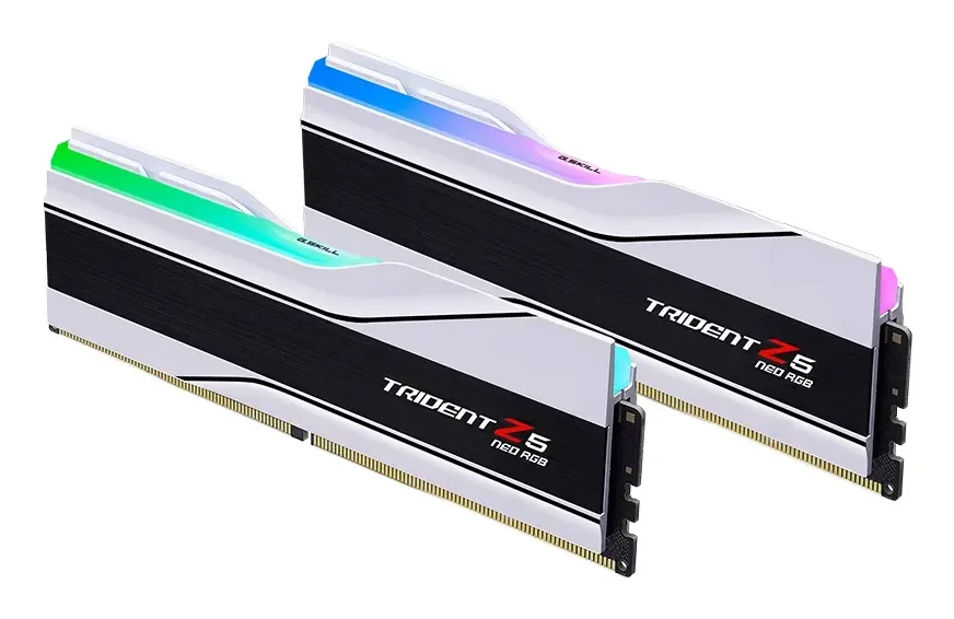 G.Skill Trident Z5 Neo RGB DDR5-6000 - 64GB - CL30 - Dual Channel (2 pcs) - AMD EXPO & Intel XMP - Valkoinen RGB
