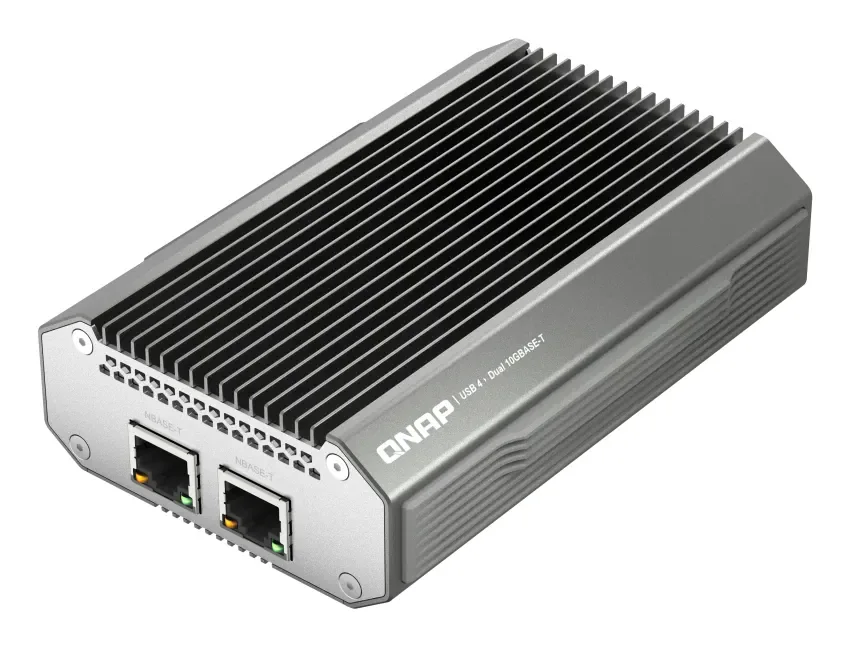 QNAP QNA-UC10G2T - network adapter - USB4 / Thunderbolt 4 - 10Gb Ethernet x 2