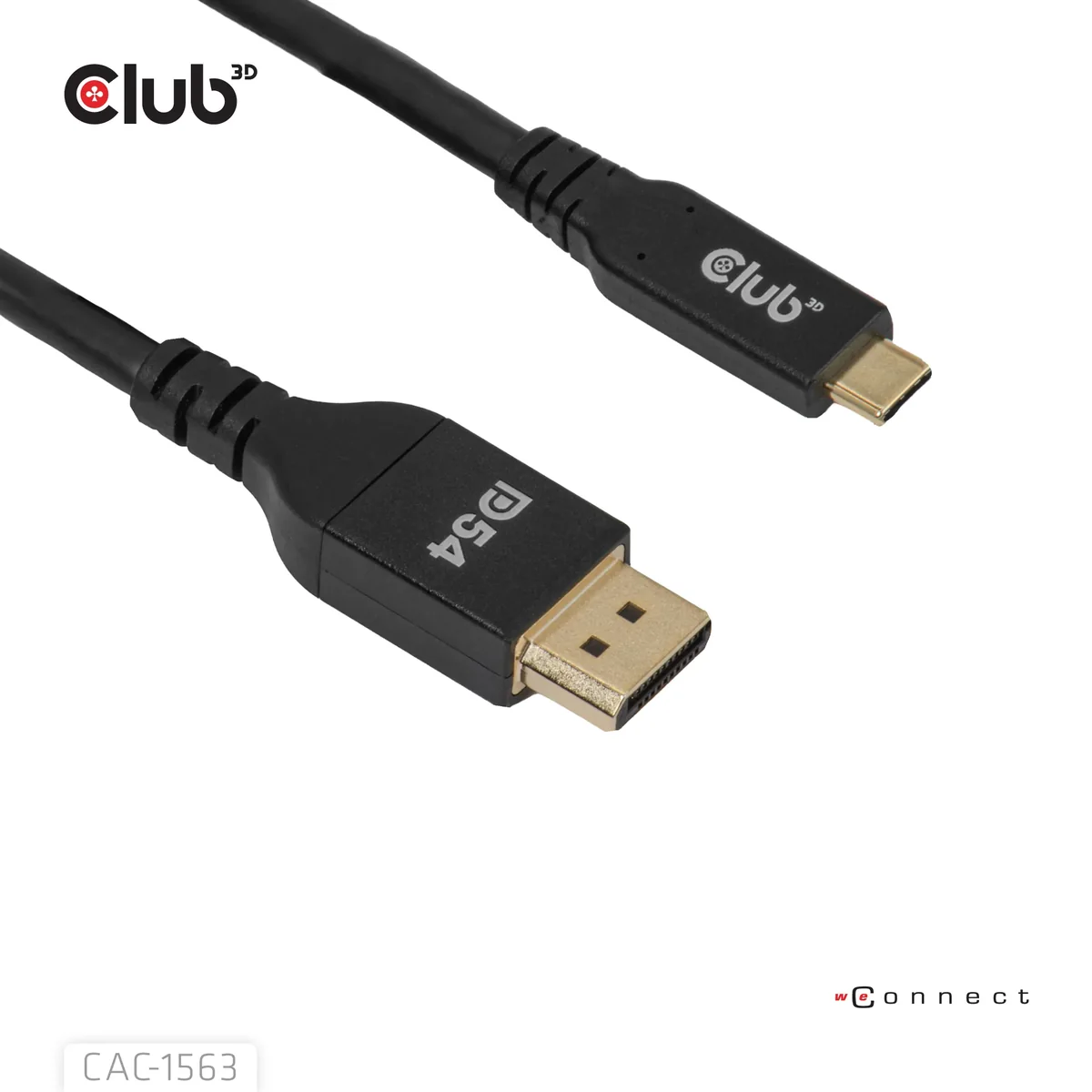 Club 3D - video adapter cable - 24 pin USB-C to DisplayPort