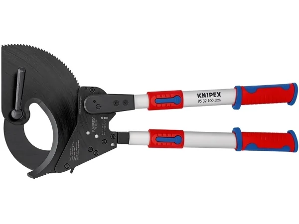 KNIPEX Kaapelileikkuri, (Räikkäperiaate), teleskooppikyljin