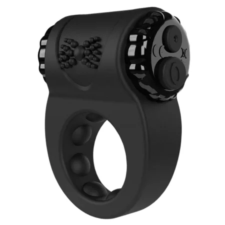 Screaming O Big O Ritz Rechargeable Vibrating Ring – Musta