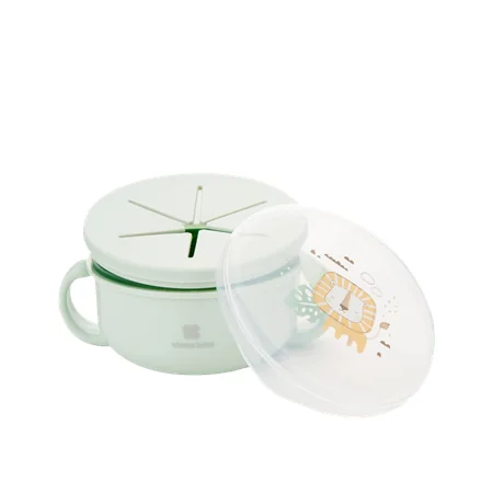 Kikka Boo 2 In 1 Snack Bowl – Savanna Mint