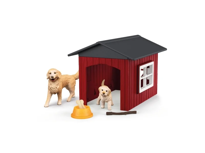 Schleich Koirankoppi, jossa 2 kultainennoutajaa