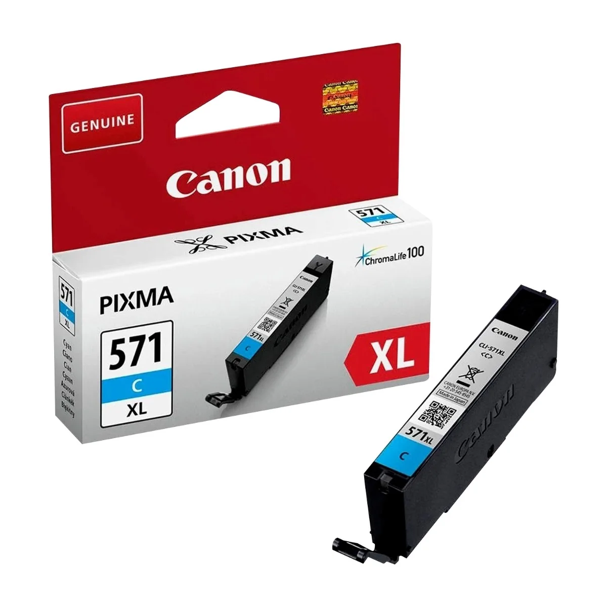 Canon CLI-571C XL syaani mustekasetti blistered