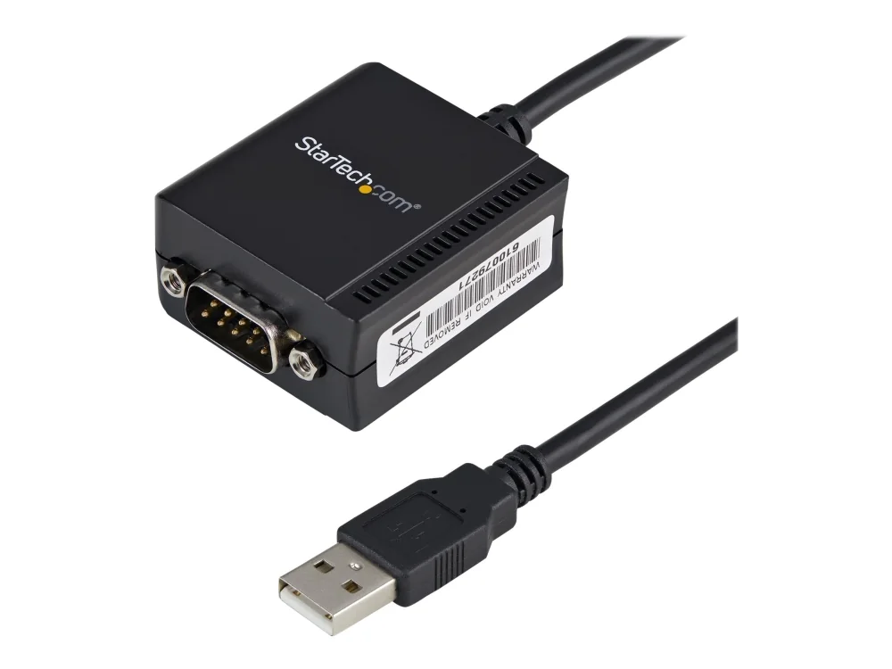StarTech.com USB-sarjasovitin - 1 portti - USB-käyttöinen - FTDI USB UART-siru - DB9 (9-nastainen) - USB-RS232-sovitin (ICUSB2321F) - Sarjasovitin - USB - RS-232 - lajittelu
