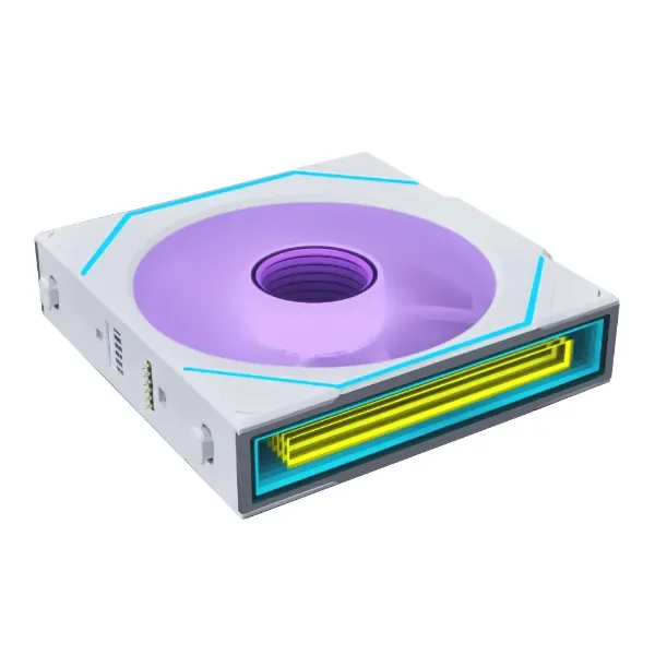 Lian Li UNI FAN SL-INFINITY Wireless Reverse - Kotelotuuletin - 140mm - Valkoinen RGB LED valolla - 28 dBA