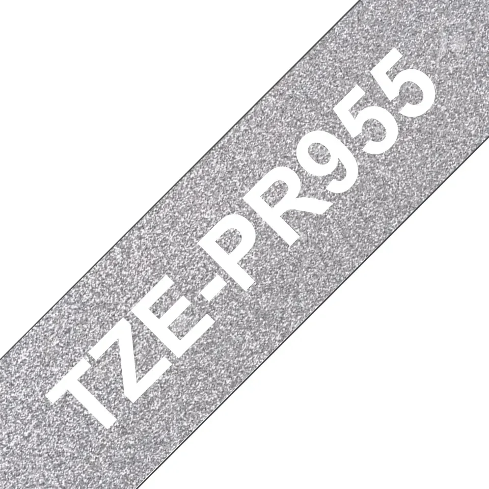 Brother TZE-PR955, Valkoinen hopealla, TZe, Musta, Lämpösiirto, Kiina, 5 vuosi/vuosia