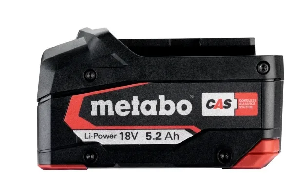 Metabo 625592000, Akut, litium, 5,2 At, 18 V, Metabo, Lajittelu