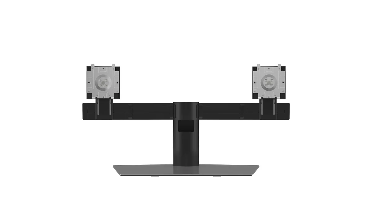 DELL Dual Monitor Stand, 6 kg, 48,3 cm (19), 68,6 cm (27), 100 x 100 mm, Korkeudensäätö, Alumiini, Musta