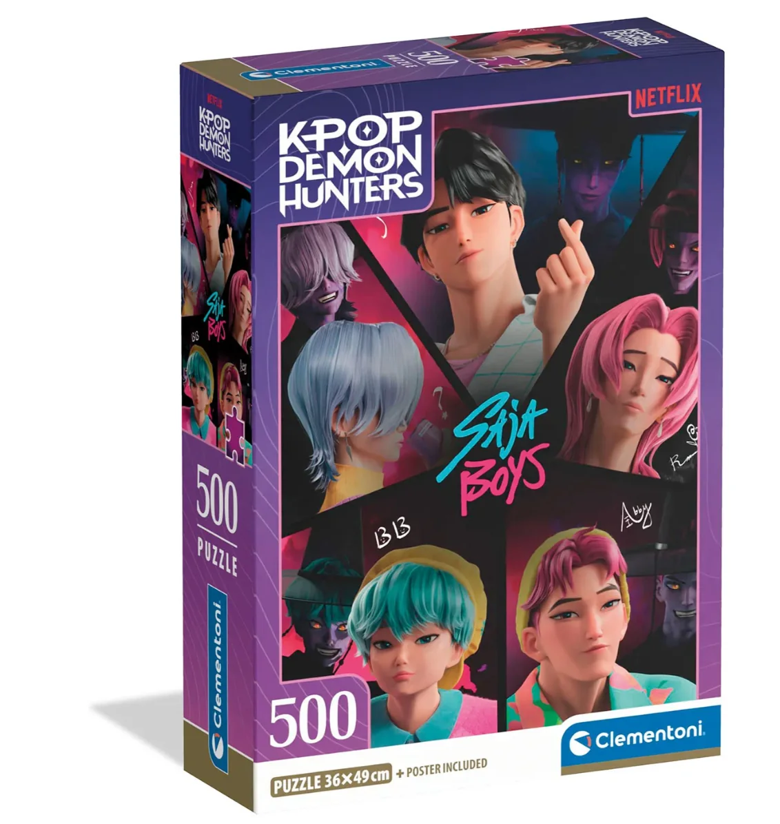 Clementoni K-Pop Demon Hunters - Compact 500 brikker