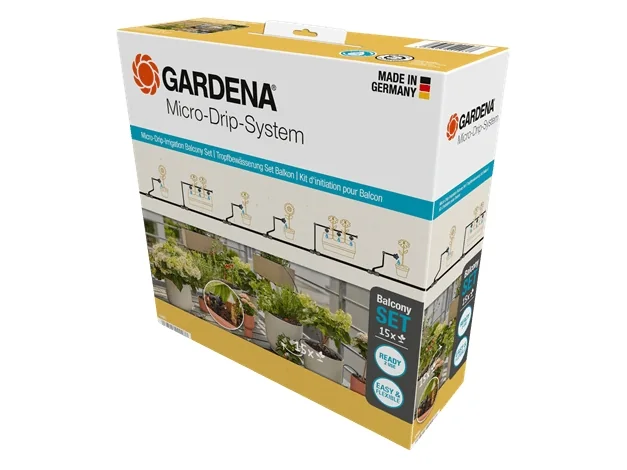 Gardena Micro-Drip-kastelusarja Parveke (15 kasville)
