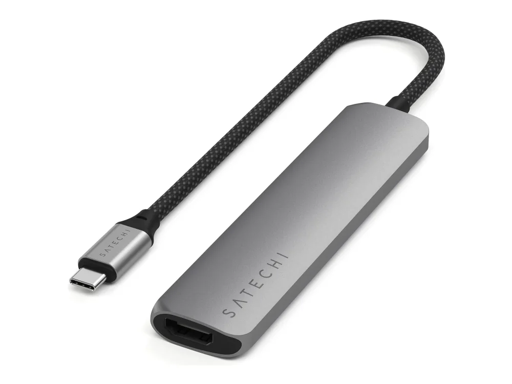 Satechi 6-in-1 USB-C Slim Multiport Adapter - Space Grey