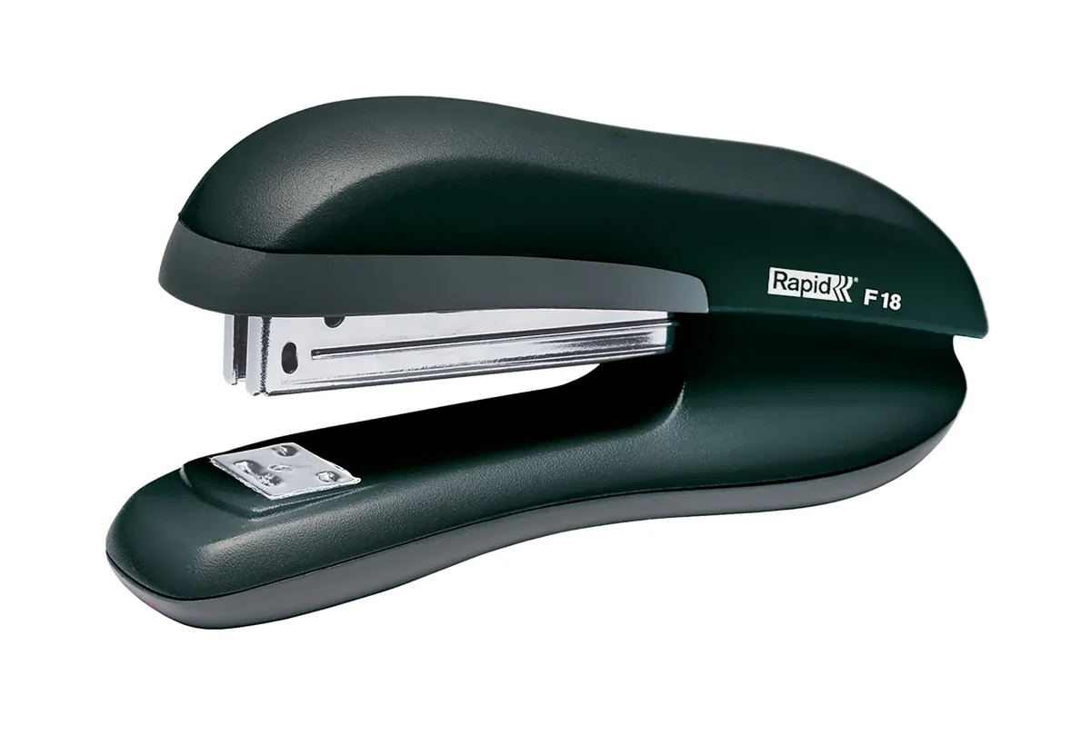 Rapid nitoja F18, 30 arkkia, musta, 30 arkkia, Vedenvärinen, Sininen, 26/6, Akryylinitriilibutadieenistyreeni (ABS), Metalli, Kestomuovinen elastomeeri, 80 g/m², 7,2 cm