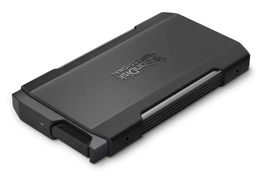 SanDisk Professional PRO-BLADE Transport 4 Tt USB 3.2 Gen 2x2 (USB-C) -ulkoinen SSD, iskunkestävä, kannettava, musta