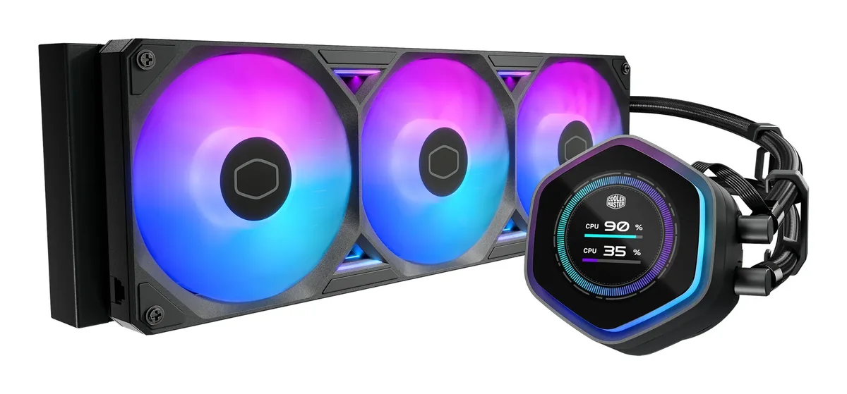 Cooler Master MasterLiquid Atmos II LCD 360mm ARGB -nestejäähdytin, musta