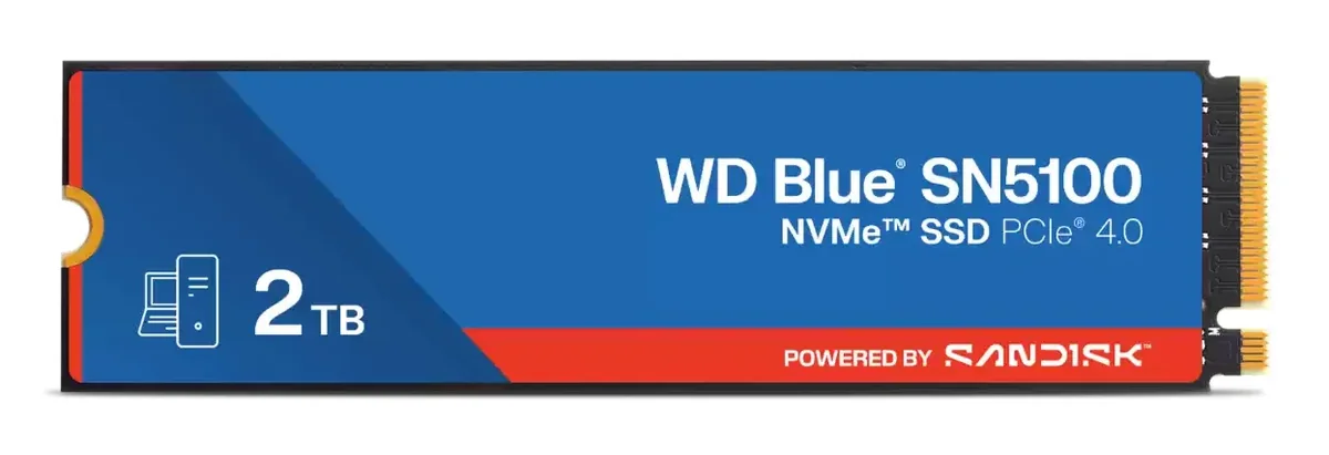 SANDISK WD Blue SN5100 SSD - 2TB - PCIe 4.0 - M.2 2280