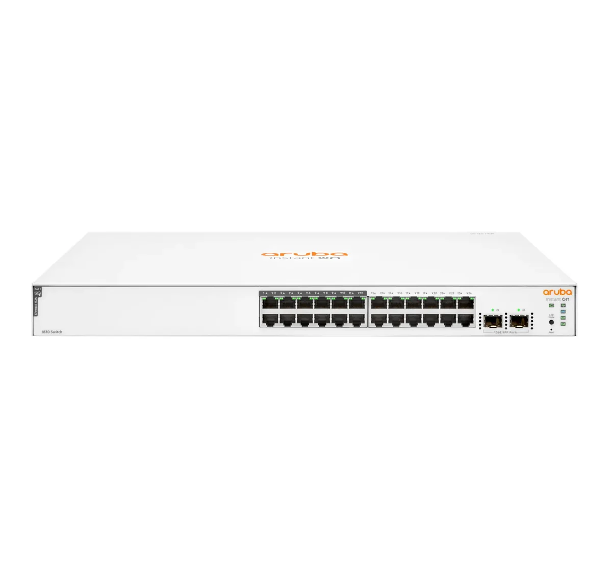 Aruba Instant On 1830 24G 2SFP 195W PoE+ - Hallittava Layer 2 -kytkin