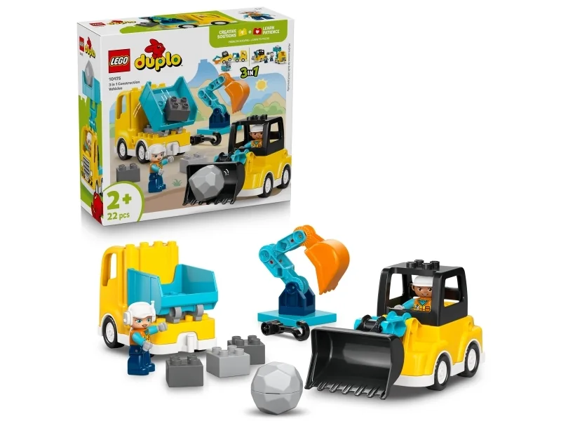 LEGO DUPLO Town 10475 Työmaa-ajoneuvot 3in1